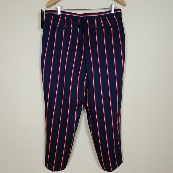 Ralph Lauren Cropped Pants Women's Size 10 Blue Silky Crepe Lightweight - Picture 4 of 7